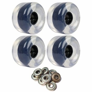 ウィール タイヤ スケボー TGM Skateboards Longboard Cruiser Wheels 65mm x 44mm 83A Clear ABEC 7 Bear