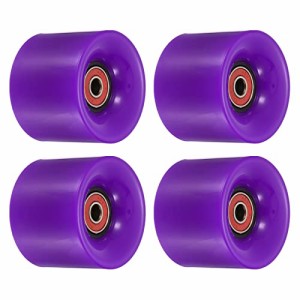 ウィール タイヤ スケボー PATIKIL 60mm Longboard Wheels with Bearings ABEC-9, 4 Pack Street Wheels f