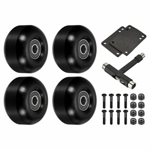 ウィール タイヤ スケボー PATIKIL 52mm Skateboard Wheels and Bearings Set, 4 Pack Street Wheels for 