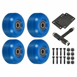 ウィール タイヤ スケボー PATIKIL 52mm Skateboard Wheels and Bearings Set, 4 Pack Street Wheels for 