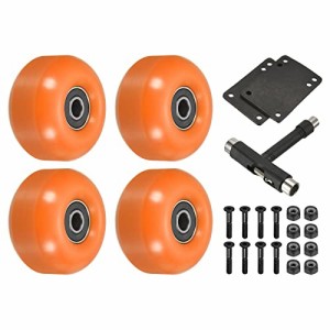 ウィール タイヤ スケボー PATIKIL 52mm Skateboard Wheels and Bearings Set, 4 Pack Street Wheels for 