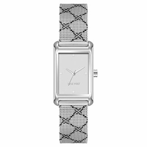 腕時計 ナインウェスト レディース Nine West Women's Mesh Bracelet Watch, Silver (NW/2833SVSV)