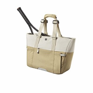 テニス バッグ ラケットバッグ WILSON Lifestyle Tote Tennis Racket Bag - Khaki, Holds up to 2 Racke