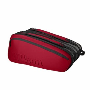 WILSON ウィルソン テニスバッグ Clash V2 Super Tour Tennis Racket Bag レッド 赤 最大6本のラケットを収納