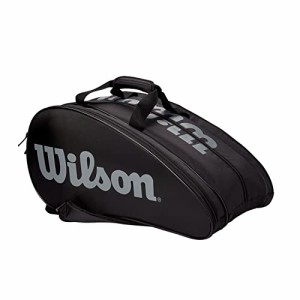 テニス バッグ ラケットバッグ Wilson Padel-Case RAK Pak, for up to 6 Rackets, Black/Grey, WR890020