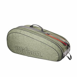 テニス バッグ ラケットバッグ WILSON Team Tennis Racket Bag - Heather Green, Holds up to 6 Rackets