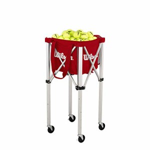 テニス バッグ ラケットバッグ Wilson Teaching Cart Traveler with Red Bag, Holds 150 Tennis Balls, 