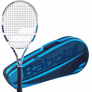 テニス ラケット 輸入 Babolat Evo Drive Lite W Strung Tennis Racquet (4 3/8" Grip) Bundled with a Blue