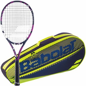 テニス ラケット 輸入 Babolat Boost Aero Pink Strung Tennis Racquet (4 3/8" Grip) Bundled with a Pink 