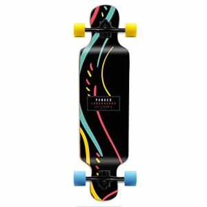 ロングスケートボード スケボー 海外モデル Yocaher Punked Bamboo Longboard Skateboard Freesty