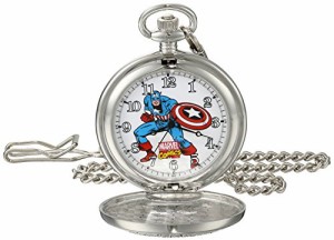 腕時計 マーベルコミック アメコミ Marvel Men's Captain America W001741 Analog-Quartz Pocket Watc