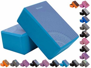 ヨガブロック フィットネス RDX Yoga Block Set, Non-Slip High-Density Eva Foam Brick for Pilates Fle