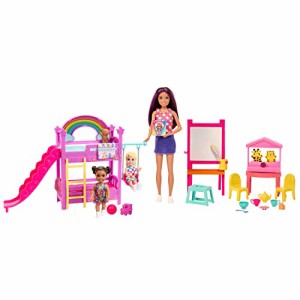 バービー バービー人形 Barbie Skipper First Jobs Daycare Playset, 3 Dolls, Furniture & 15+ Accessorie