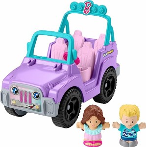 バービー バービー人形 Fisher-Price Little People Barbie Toy Car Beach Cruiser with Music Sounds and 