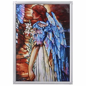 デザイン・トスカノ 置物 インテリア Design Toscano GM1011 Stained Glass Panel - The Angel of Li