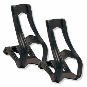 ペダル パーツ 自転車 Zefal 43 Christophe MTB Toe-Clips - Small/Medium, Black