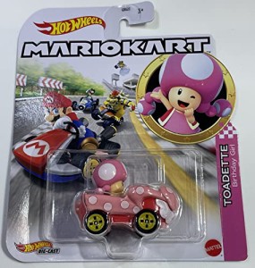 ホットウィール マテル ミニカー Hot Wheels - Mario Kart - TOADETTE - Birthday Girl - 2023 - Mint/