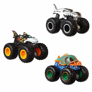 ホットウィール マテル ミニカー Hot Wheels Monster Trucks Creature 3-Pack, 1:64 Scale Toy Trucks: