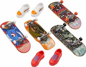 ホットウィール マテル ミニカー Hot Wheels Skate Tricked Out Pack, 4 Tony Hawk-Themed Fingerboard