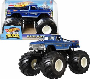ホットウィール マテル ミニカー Hot Wheels Monster Trucks Oversized Bigfoot, 1:24 Scale Die-Cast 