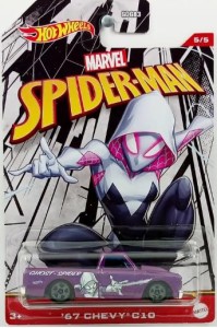 ホットウィール マテル ミニカー Hot Wheels Marvel Spider-Man (5/5 Ghost-Spider '67 Chevy C10)