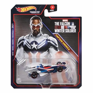 ホットウィール マテル ミニカー Marvel Hot Wheels Character Car Falcon as Captain America