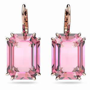 スワロフスキー アメリカ アクセサリー Swarovski Millenia Earrings, Octagon cut crystal, Pink, 