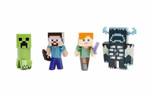 ジャダトイズ ミニカー ダイキャスト Minecraft 2.5" 4-Pack Collectible Die-Cast Figure, Toys for