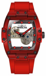 腕時計 インヴィクタ インビクタ Invicta Men's S1 Rally 47.5mm Silicone Mechanical Watch, Red (Mod