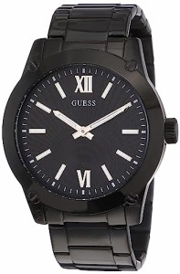 腕時計 ゲス GUESS GUESS Men's 44mm Watch - Black Strap Black Dial Black Case