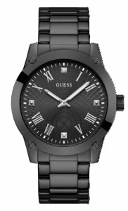 腕時計 ゲス GUESS GUESS Men's 44mm Watch - Black Strap Black Dial Black Case