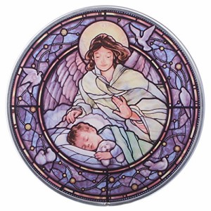 デザイン・トスカノ 置物 インテリア Stained Glass Panel - Little Boy Guardian Angel Stained Gla