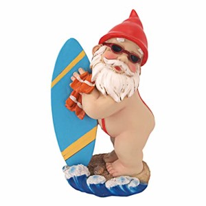 デザイン・トスカノ 置物 インテリア Design Toscano The Shredder Surfer Dude Gnome Statue, Twin