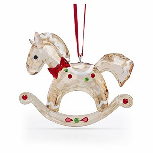 スワロフスキー クリスタル 置物 Swarovski Holiday Cheers Gingerbread Rocking Horse Ornament