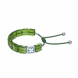 スワロフスキー アメリカ アクセサリー SWAROVSKI Letra Soft Bracelet with Green Square-Cut Crys