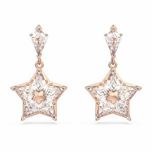 スワロフスキー アメリカ アクセサリー Swarovski Stella drop earrings, Kite cut, Star, White, R