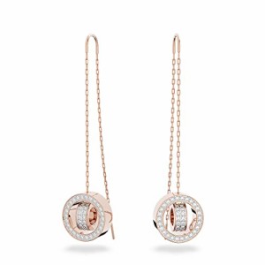 スワロフスキー アメリカ アクセサリー Swarovski Hollow Drop Earrings, Long, White, Rose-gold t