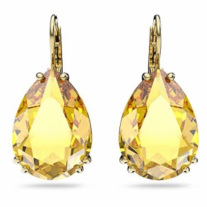 スワロフスキー アメリカ アクセサリー Swarovski Millenia earrings, Pear cut crystal, Yellow, G