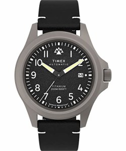 腕時計 タイメックス メンズ Timex Men's Expedition North Titanium Automatic 41mm Watch - Black Stra