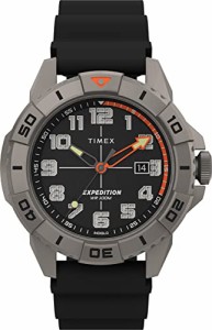 腕時計 タイメックス メンズ Timex Men's Expedition North Ridge 41mm Watch - Black Strap Titanium Ca