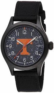 腕時計 タイメックス メンズ Timex Tribute Men's Collegiate Scout 40mm Quartz Fabric Strap, Black, 2