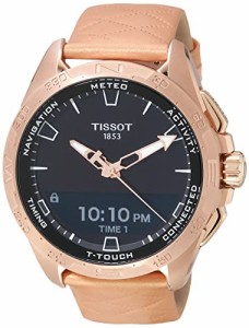 腕時計 ティソ メンズ Tissot Mens T-Touch Connect Solar antimagnetic Titanium case with Rose Gold PVD 