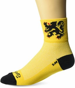 チェーン パーツ 自転車 SockGuy, Men's Classic Socks - Small/Medium, Lion of Flanders