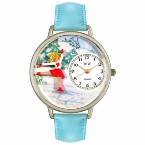 腕時計 気まぐれなかわいい プレゼント Whimsical Gifts Ice Skating Watch in Silver Large Style