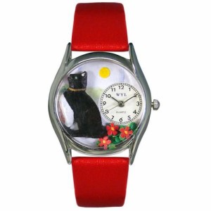 Whimsical Watches ひなたぼっこ中の猫 腕時計 A0120009 ギフト 手描きでユニークな時計 ユニセックス