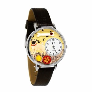 腕時計 気まぐれなかわいい プレゼント Whimsical Gifts Pug 3D Watch | Silver Finish Large | Uni
