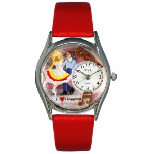 腕時計 気まぐれなかわいい プレゼント Whimsical Watches Women's S0510016 Clogging Red Leather 