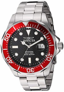 腕時計 インヴィクタ インビクタ Invicta Men's 12565X Pro Diver Black Carbon Fiber Dial Stainless 