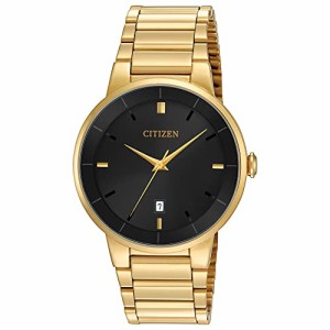 腕時計 シチズン 逆輸入 Citizen Quartz Mens Watch, Stainless Steel, Classic, Gold-Tone (Model: BI5012