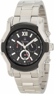 腕時計 ブローバ メンズ Bulova Men's 98B149 Wintermoor Steel and Black Ion Case Watch